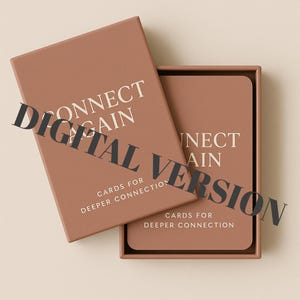 Connect Again Couples Conversation Card Deck | Digital Download PDF | Relationship Questions for Deeper Connection