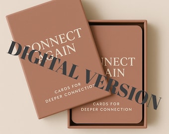 Connect Again Couples Conversation Card Deck | Digital Download PDF | Relationship Questions for Deeper Connection