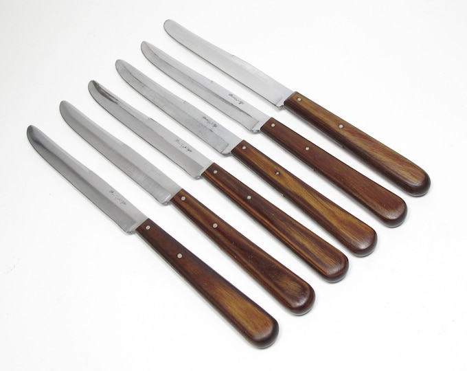 Mid Century Robeson Cutlery Company Shuredge Steak Knife Set & Drawer