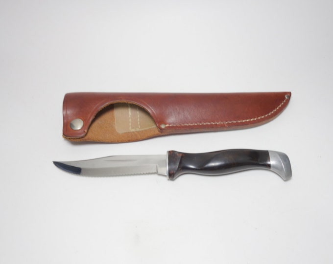 Vintage Cutco 1769 Hunting Knife and Leather Sheath, Cutco Hunting Knife, Cutco Outdoor Knife