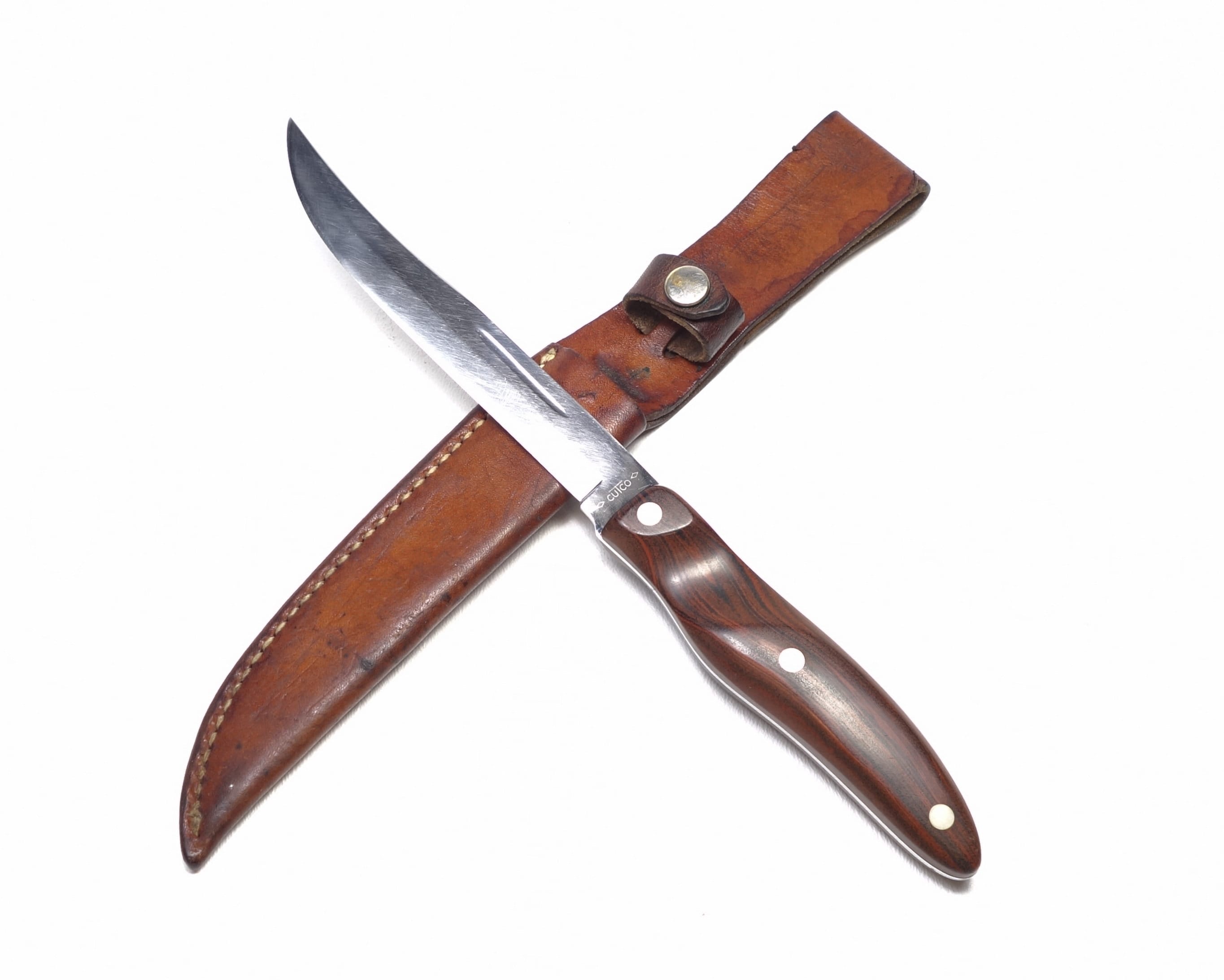 1950's Cutco USA 62 Straight Edge Full Tang Carbon Steel Sportsman's  Fishing Small Game Survival Hunting Knife & Sheath LIFETIME WARRANTY 