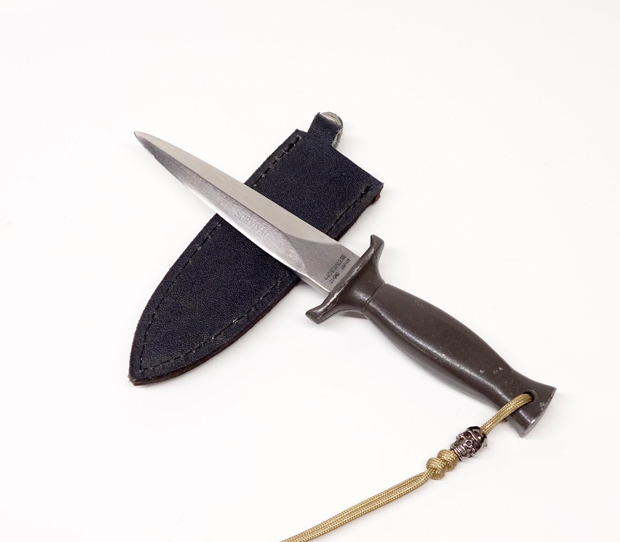 SEKI 440 スタッグハンドスキナー 手造 新品 no117 トラック用 ハンドルスピンナー 8角 スモーク&frasl;シルバー