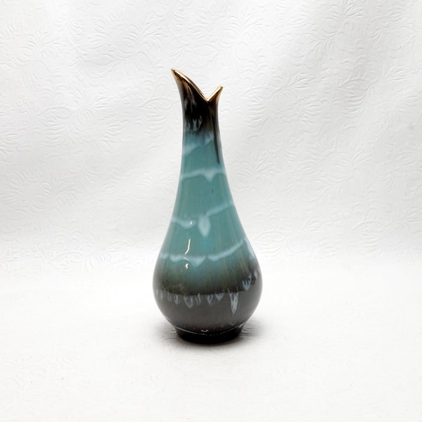 Mid Century Carstens Tonnieshof West Germany Drip Glaze Bud Vase No. 472/17