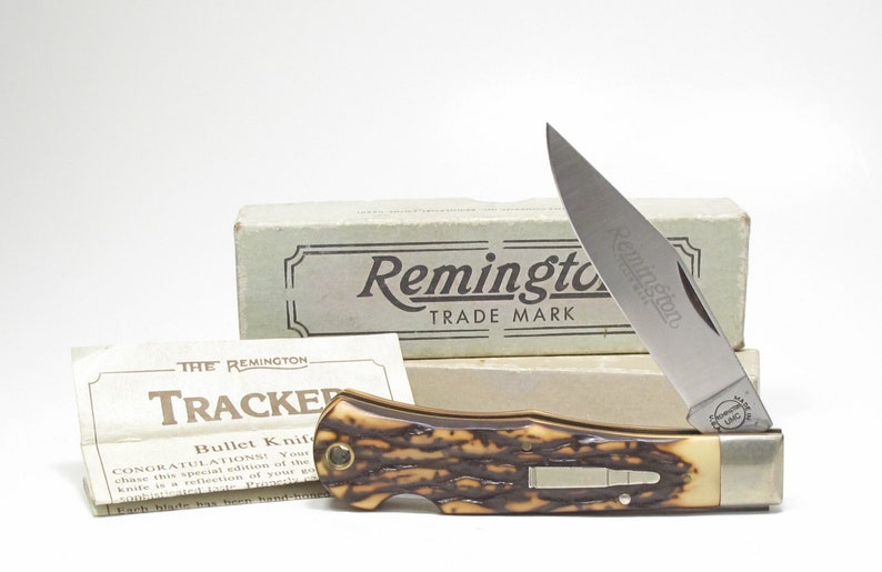 Free Ship New Old Timer 194OT Gunstock Trapper Lockblade Folding Pocket Knife