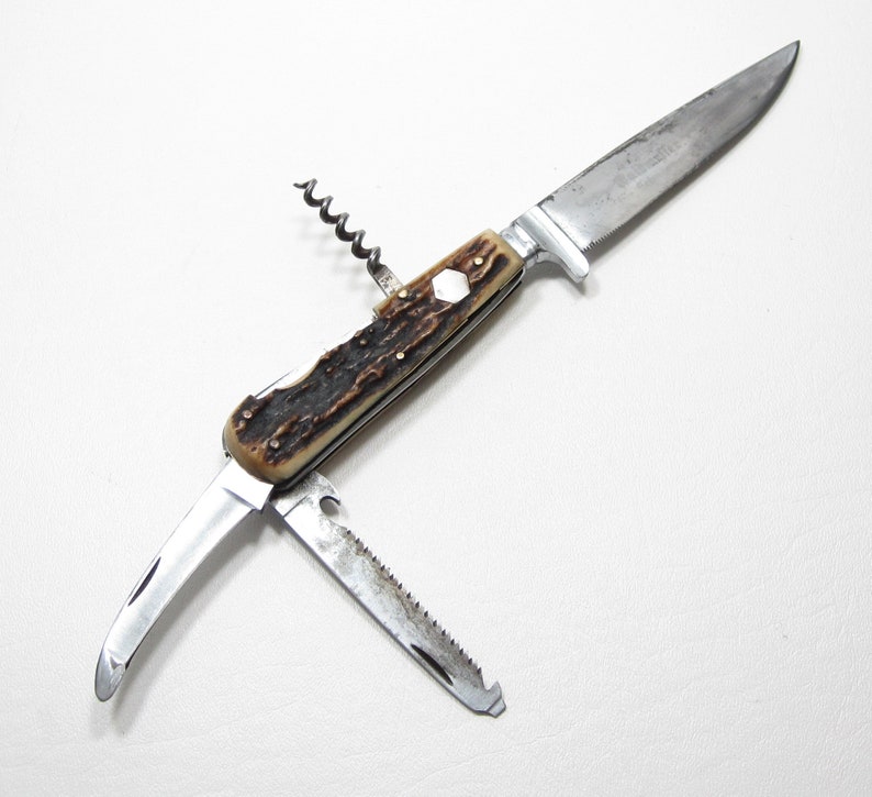 Puma Rare Pre64 Gamekeeper Stag Handle Handmade Knife 3591 Etsy