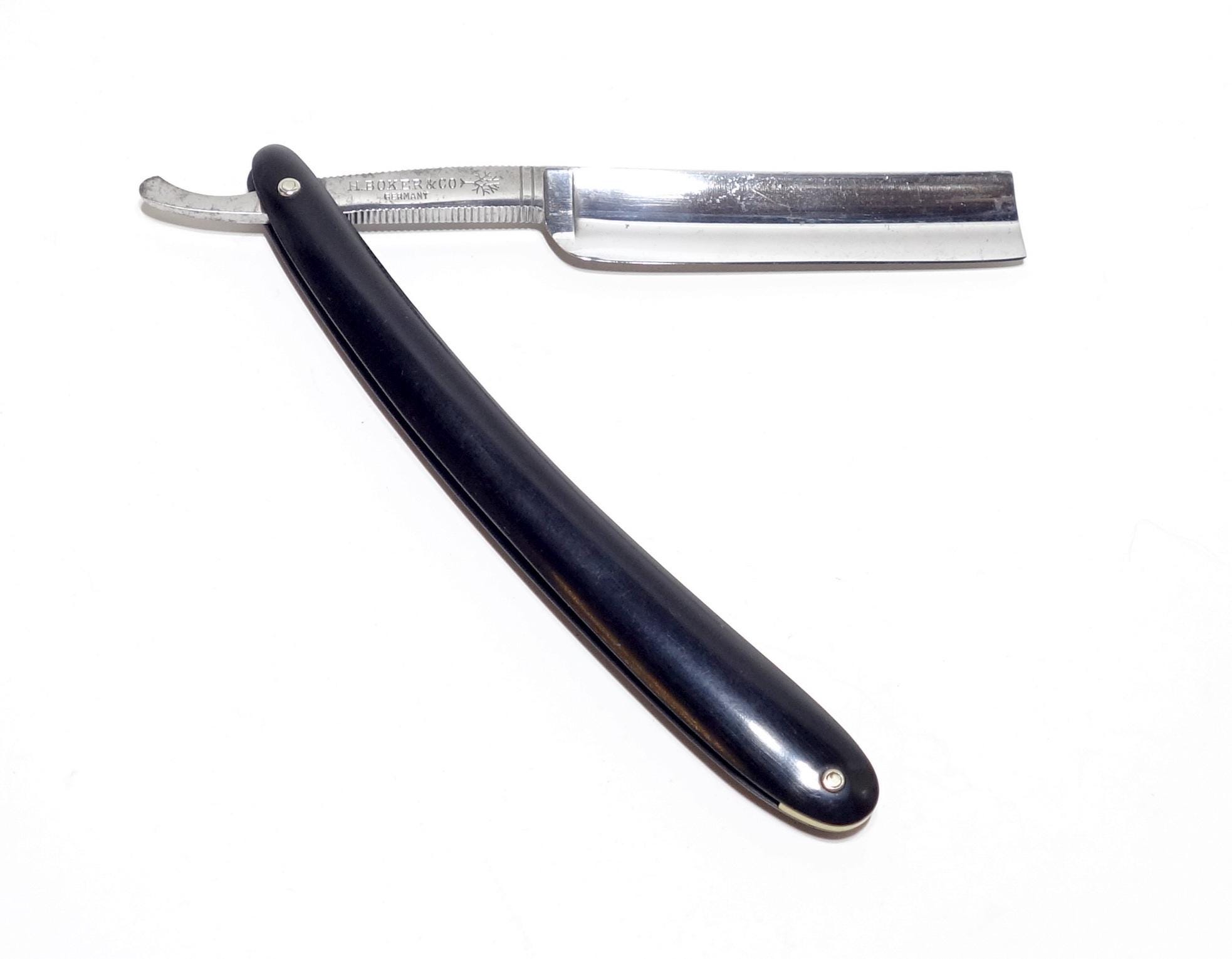 剃刀ドイツ製H.BOKER&CO.INC NEWYORK REDINJUN H. Boker & Cos Red Injun Barber 102 Razor W/ Original Box