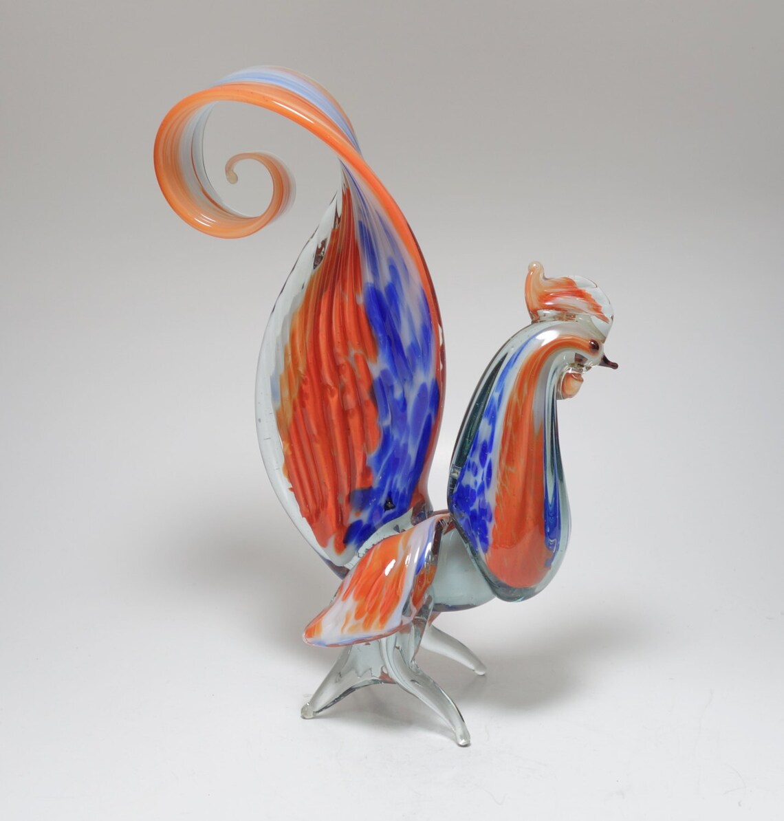 Vintage Murano Hand Blown Glass Rooster Murano Rooster Etsy