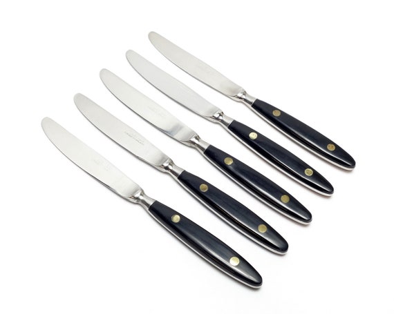 Japanese Steak Knife Set, 5 Inch Serrated Steak Knives