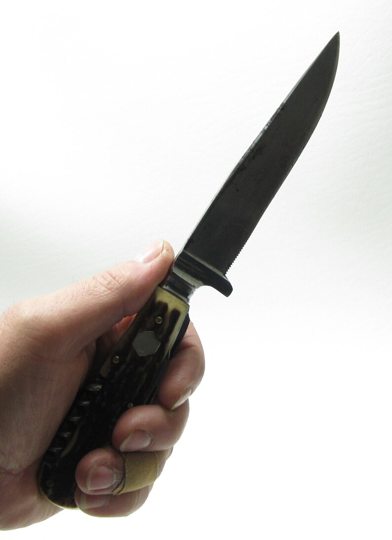 Puma Rare Pre64 Gamekeeper Stag Handle Handmade Knife 3591 Etsy