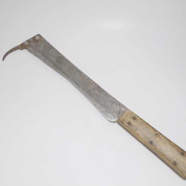 Antique High Carbon Sugar Cane Machete Knife, Sugar Cane Knife, Sugar Cane Machete, Anitque Machete, Full Tang Machete, Harvest Machete