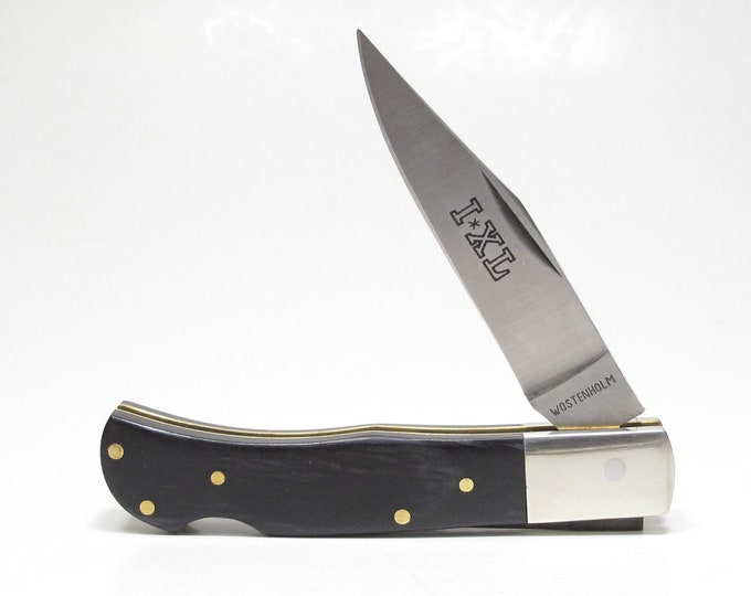 1980's Wostenholm IXL Seki City Japan Single Blade Ebony Packawood Lock