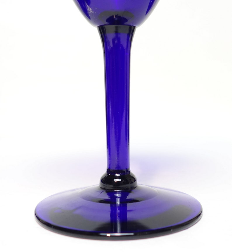 Vintage Cobalt Blue 7 Oz. Martini Margarita Daiquiri Glasses Etsy