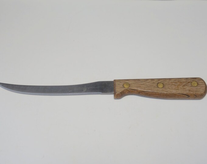 Vintage Barclay Serrated Utility Fillet Knife, Japan Knife