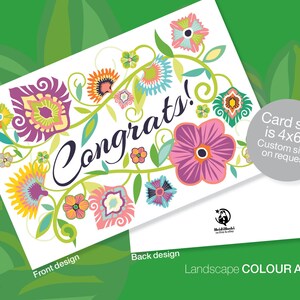Carte de félicitations imprimable, célébration, promotion, nouveau bébé, anniversaire, mariage, divorce, fiançailles, remise des diplômes, téléchargement immédiat