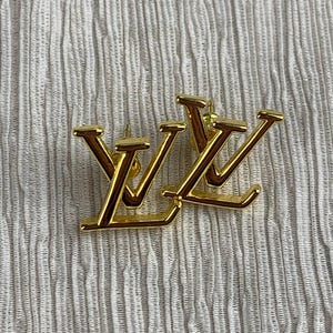 Louis Vuitton Gold LV Stud Earrings