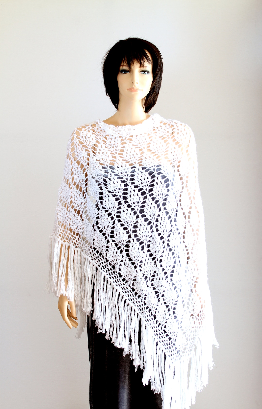 Lace Crochet Shawl Wedding Shawl Wraps Shawls Large Shawll - Etsy