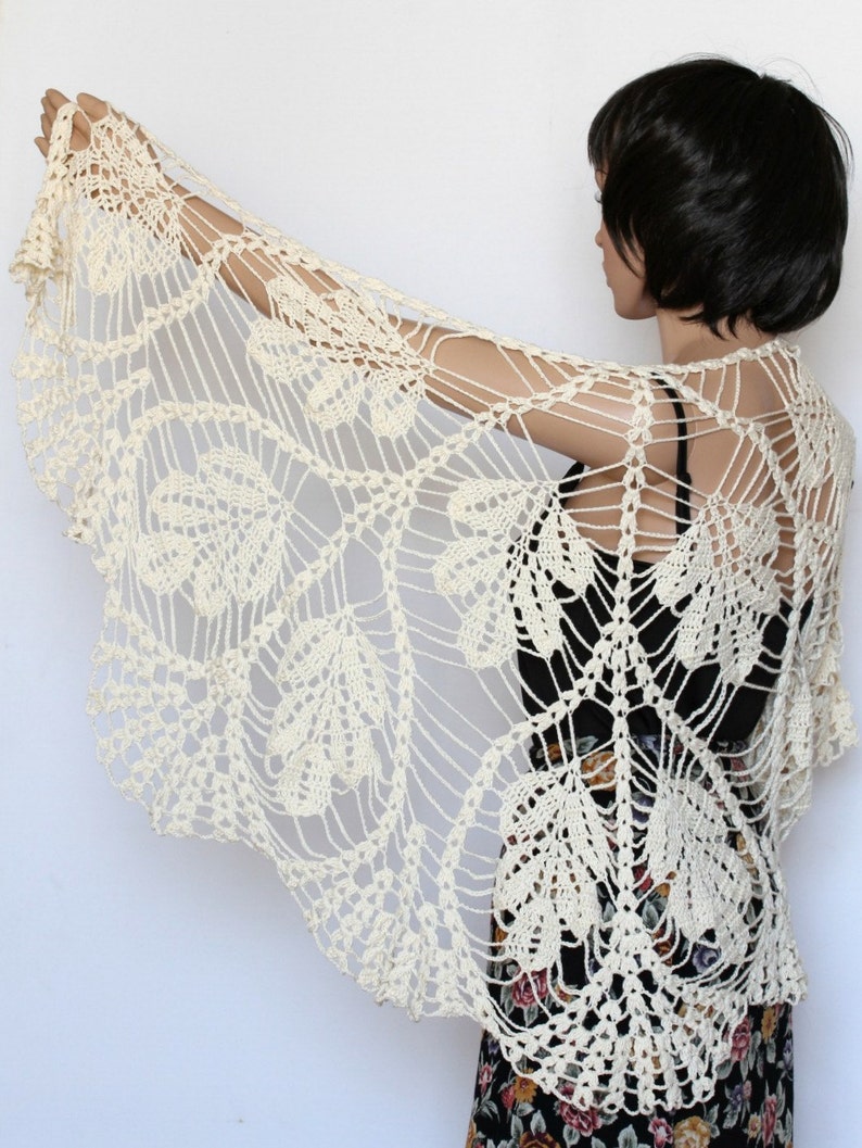 shawl nikah off white