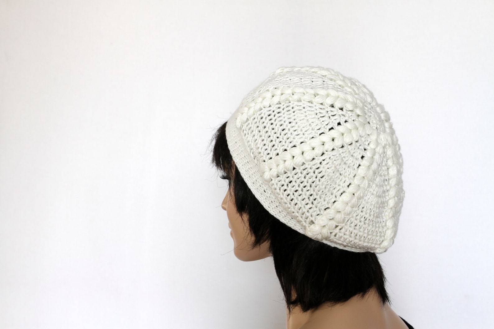 Mayoral Off White Hat With Bandana And Mittons Knitted