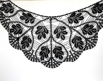 Black Shawl Black Wraps Shawl Crochet Scarf  Evening  wrap Evening shawl Shawl wrap Shawl crochet Wraps shawls Crochet shawl Lace shawl