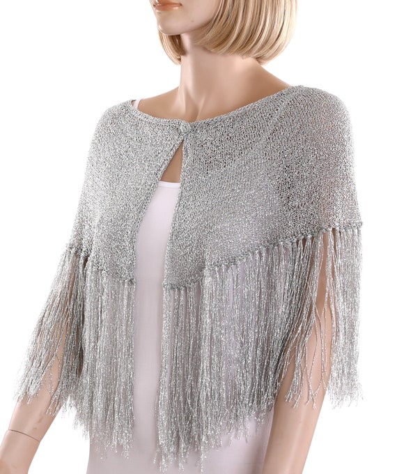 Silver shoulder wrap new arrivals