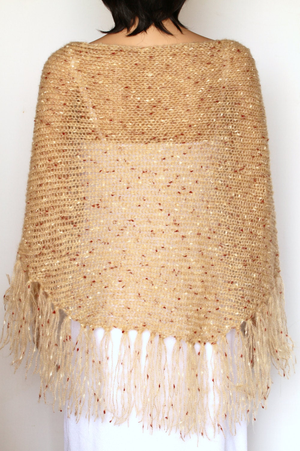 shawl wrap with fringe