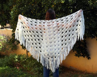 Evening Lace Shawl Wedding Wrap Shawl Wedding Shawl Knitted Shawls Wraps Off White Shawl Ivory Wraps Shawls Crocheted Wrap Shawl