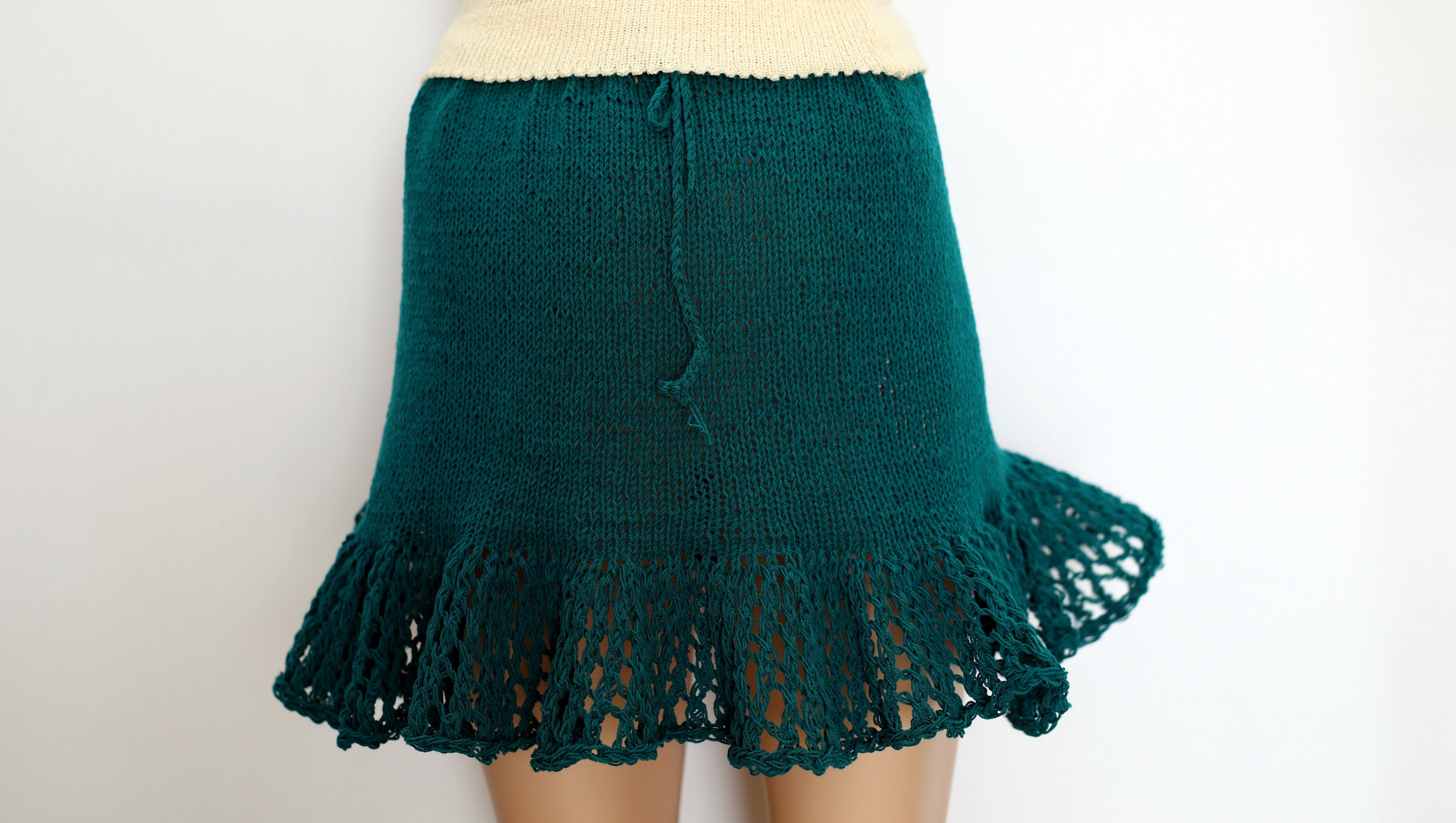 Festival Skirt Knit Skirt Clothing Lace Knit Skirt Mini Skirt | Etsy