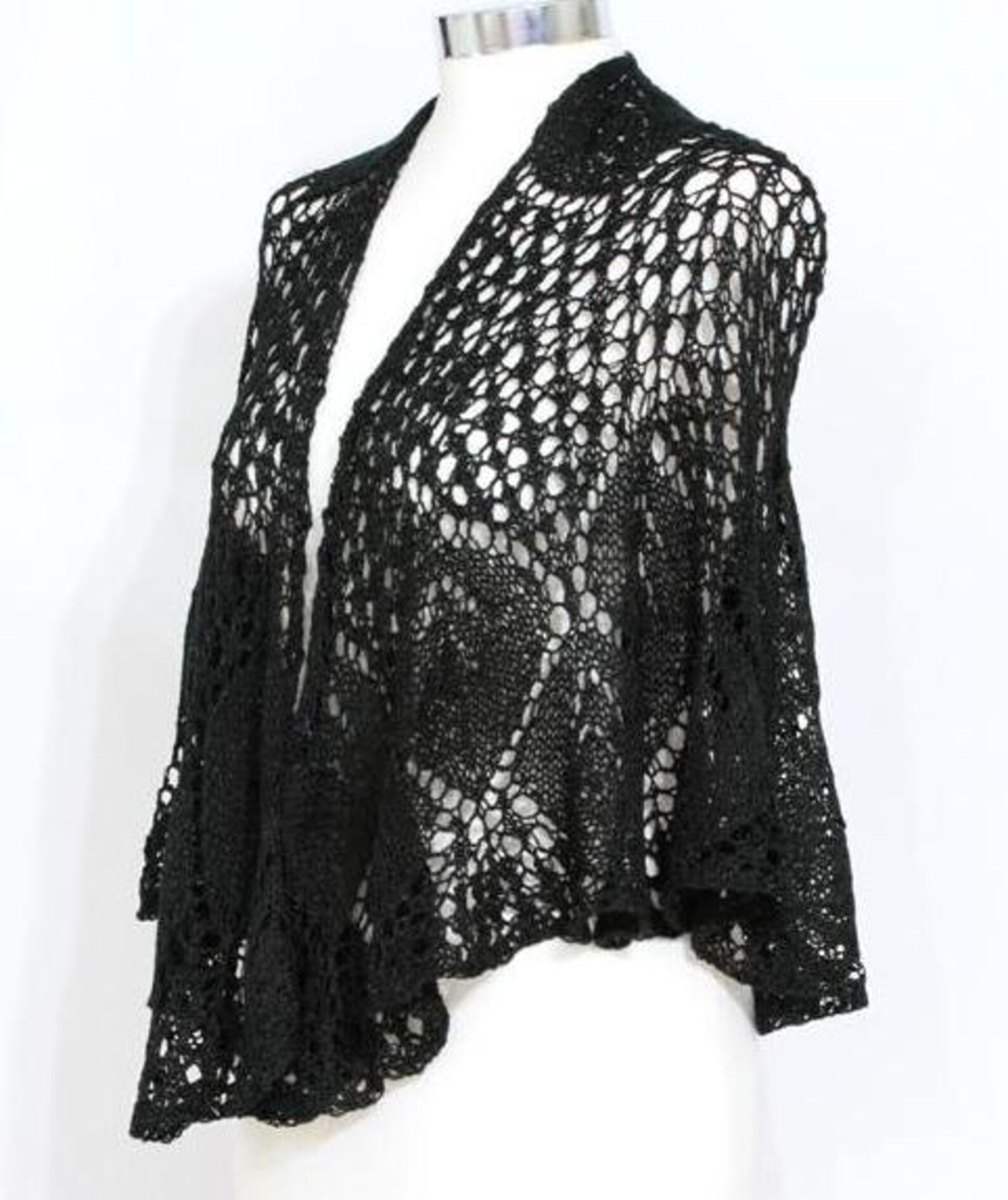 womens black shawl wrap