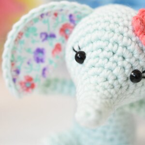 Amigurumi elephant pattern Tiny luck elephant crochet mini elephant toy, printable pdf, tutorial, DIY image 3