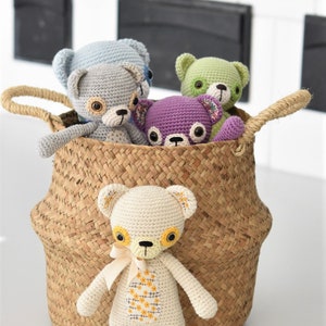 Amigurumi pattern bear Treasure the Teddy classical one piece, printable pdf, crochet tutorial, DIY image 8