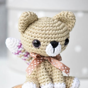 PATTERN - Little kitty - crochet cat pattern, amigurumi pattern, small kitten pattern, DIY, 2 languages