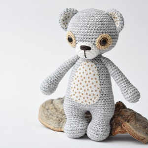 Amigurumi pattern bear Treasure the Teddy classical one piece, printable pdf, crochet tutorial, DIY image 3