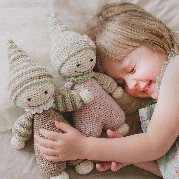 パターン - Cuddly-baby - 編みぐるみパターン、かぎ針編みパターン、人形パターン、編みぐるみベビードール、かぎ針編み人形、DIY、5言語