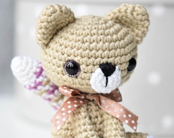 PATTERN - Little kitty - crochet cat pattern, amigurumi pattern, small kitten pattern, DIY, 2 languages