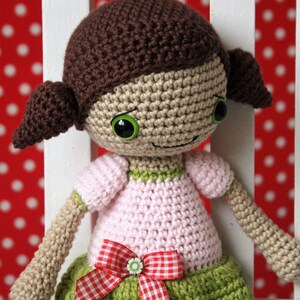 Amigurumi girl doll pattern Sofia doll crochet dressed up doll, printable pdf, tutorial, DIY image 6