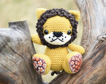 Amigurumi lion pattern - Luca the Lion - crochet tutorial, printable pdf, DIY