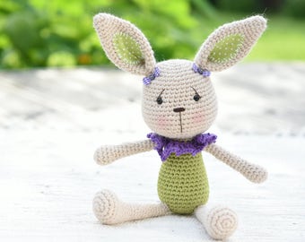 PATTERN - Lace collar bunny - crochet pattern, amigurumi pattern, bunny pattern, amigurumi bunny, crochet bunny, DIY