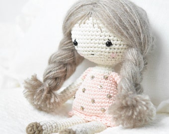 Amigurumi angel doll pattern - Little angel doll - crochet toys, printable pdf, tutorial, DIY