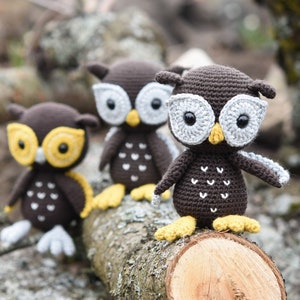 Amigurumi owl pattern - Bubo the Owl - crochet tutorial, printable pdf, DIY