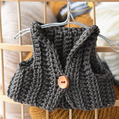 Crochet Doll Clothes Pattern Vest Ralph 