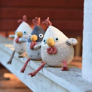 Patron de poule amigurumi Poule stupide tuto crochet, pdf imprimable, DIY image 10