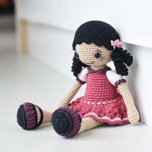 Anita patron de poupée au crochet amigurumi, PDF, téléchargeable, imprimable, tutoriel, recette image 1