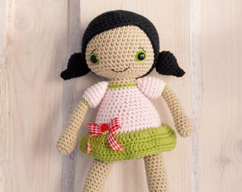 Amigurumi girl doll pattern - Sofia doll - crochet dressed up doll, printable pdf, tutorial, DIY