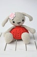 Amigurumi bunny doll - Miss Bunny - crochet pattern, dress tutorial, printable pdf, DIY 