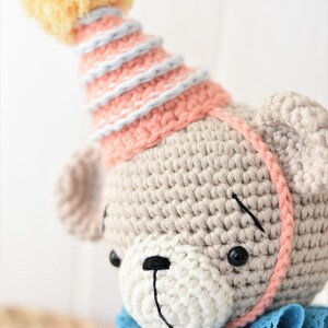 Amigurumi bear pattern Birthday bear and yummy cake crochet pattern, pdf tutorial, lilleliis design, DIY image 6