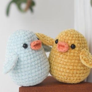 Little Chick in an Egg Shell Amigurumi Pattern Crochet Easter Decoration Tutorial Bird Toy image 3