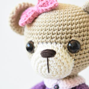 Amigurumi sleepy bear pattern Sleepy Ida and Itsy-bitsy bunny crochet bear pattern, printable pdf, DIY image 8