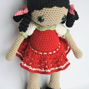 Anita amigurumi crochet doll pattern, PDF, downloadable, printable, tutorial, recipe image 10