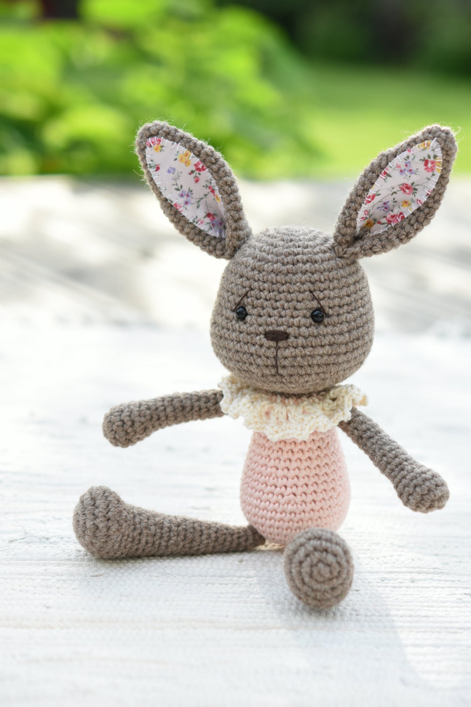 PATTERN Lace Collar Bunny Crochet Pattern Amigurumi - Etsy