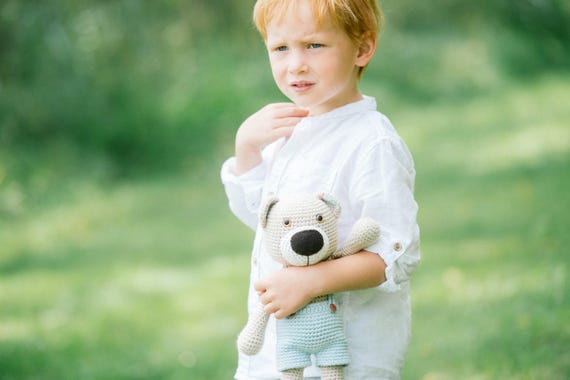 PATTERN - Theodor the teddy bear - amigurumi pattern, crochet pattern, teddy bear pattern, crochet teddy bear, DIY